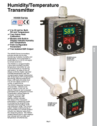 Thumbnail of document Data Sheet - HX402W Temp. RH Signal Conditioner with LCD